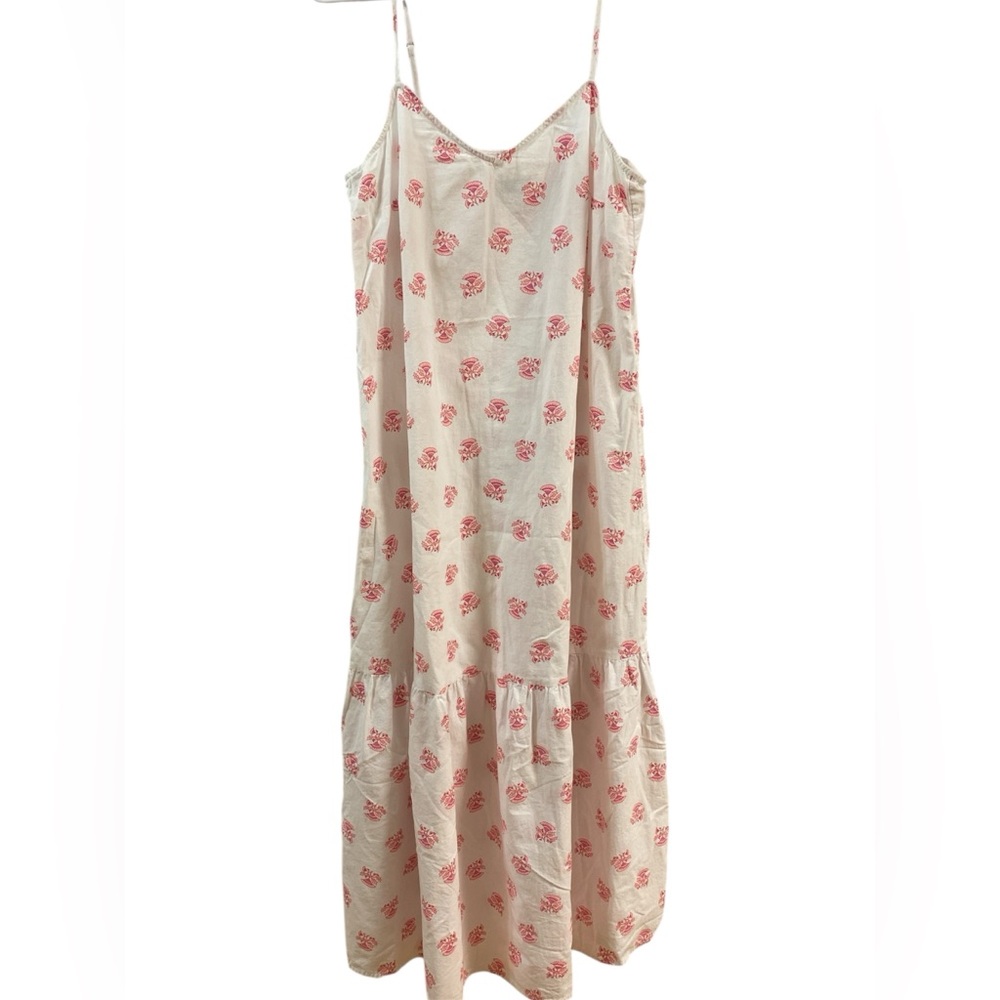 Universal Thread Cream and Red Floral Maxi Dress